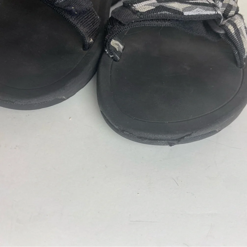 Men’s Teva Hurricane XLT 2 Black White Gray Sports Sandal SZ 6